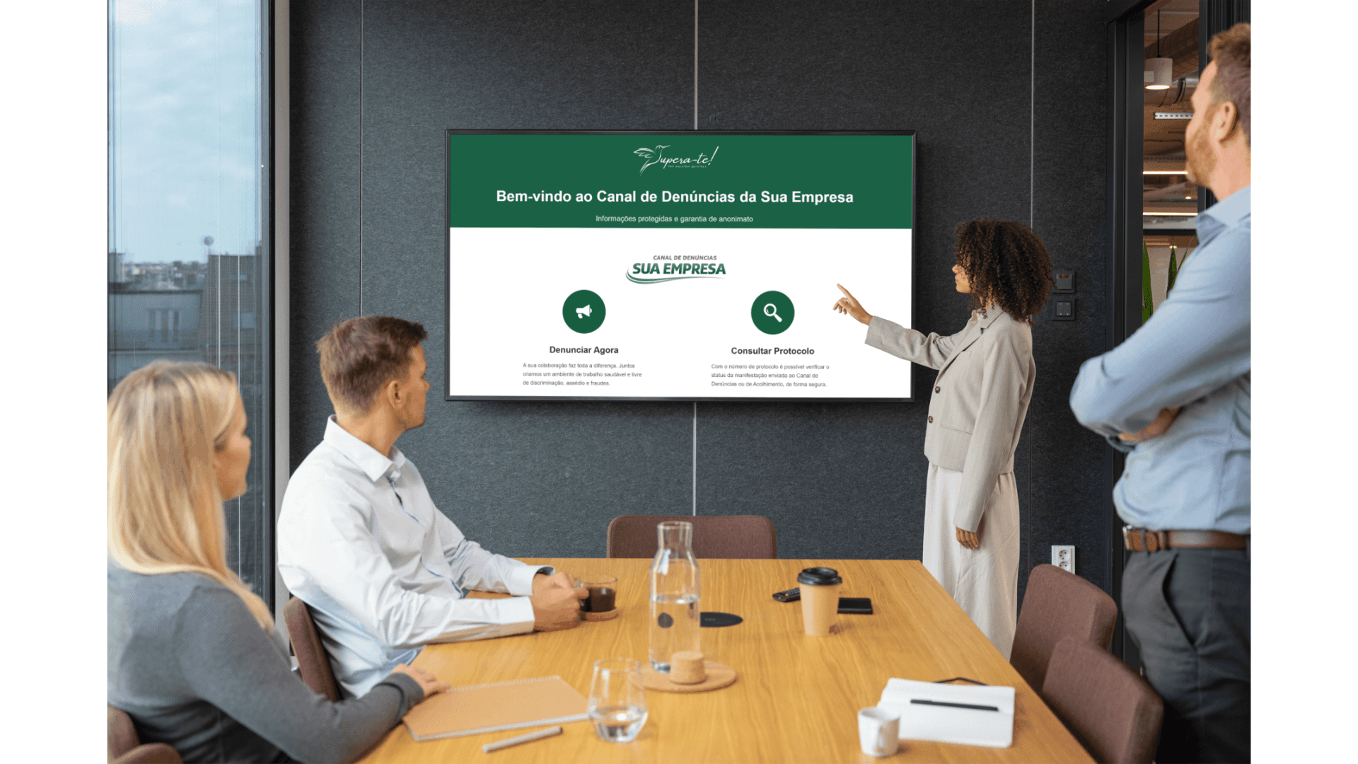 Demonstração do canal InformeSeg em uso